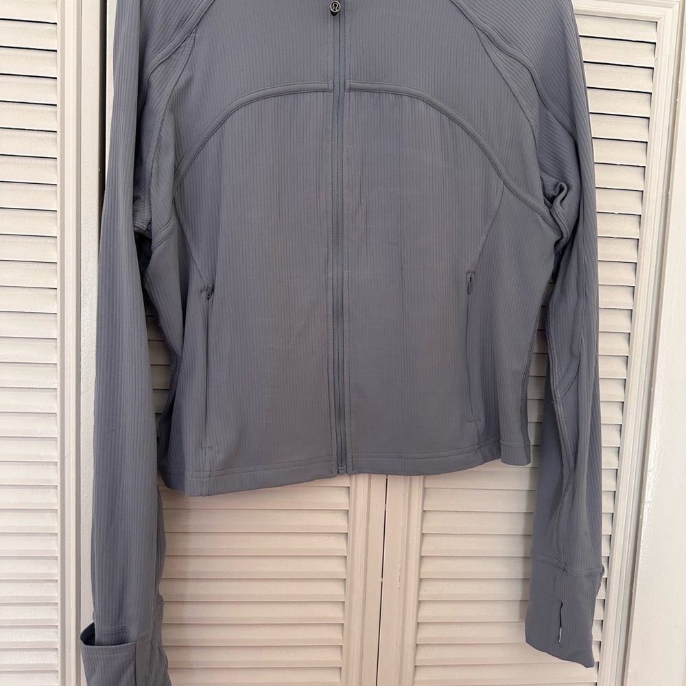 Lululemon steel  blue ripped define jacket